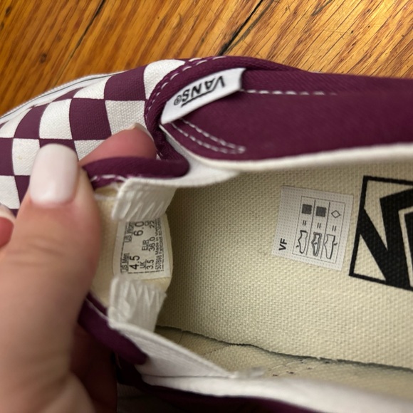 Purple/White classic Vans - Picture 3 of 4